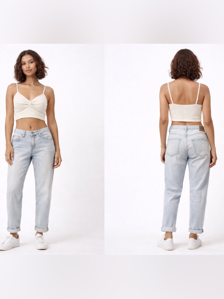Ag Adriano Goldschmied Ex Boyfriend Jeans Size 25 Light Wash Straight Denim
